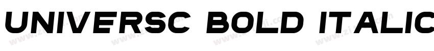 UniversC Bold Italic字体转换